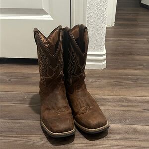 Men's Brown Leather Cowboy Boots